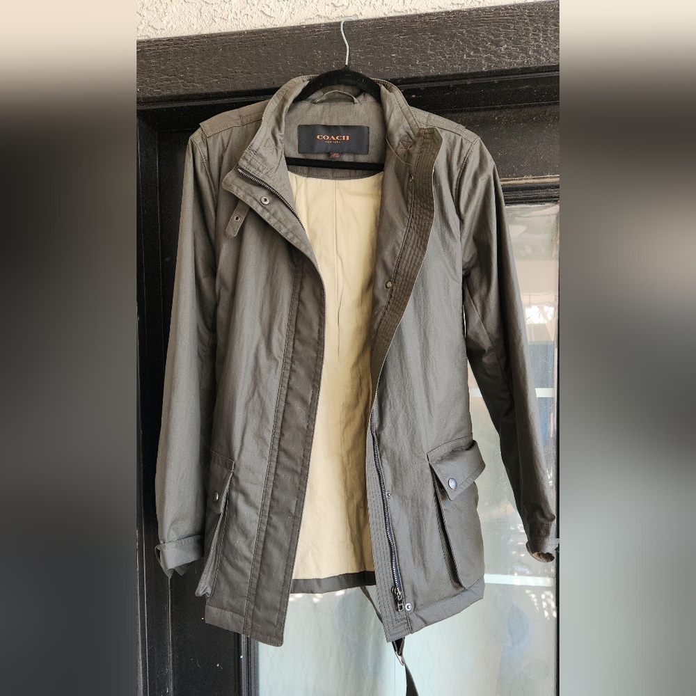 Coach  cotton field jacket moto style